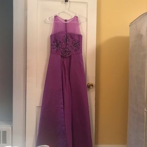 Handmade Purple Cape Style Pantsuit